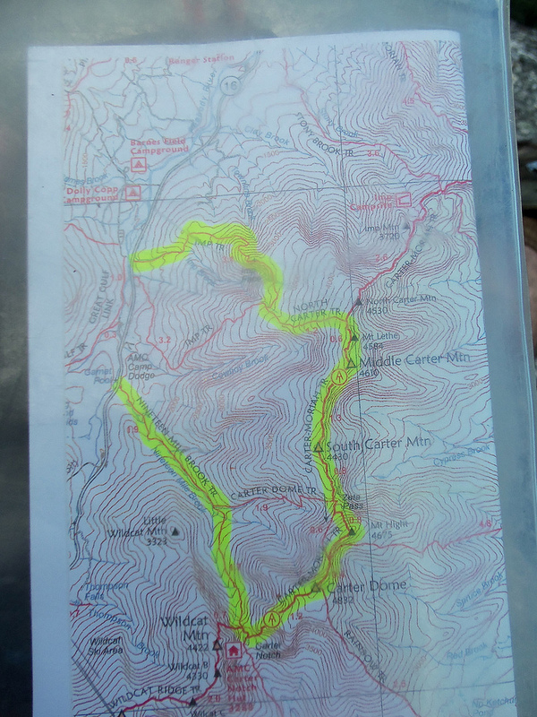 My route for the day, heading clockwise